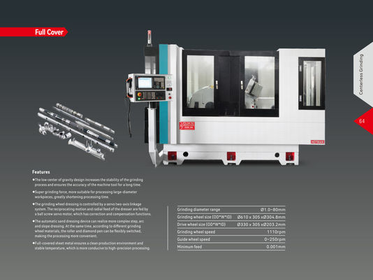 Smalzatore CNC senza centro ad alta precisione Super Forte Smalzatore Forma di Forza Smalzatore Per Leghe Difficili FX-24CNC
